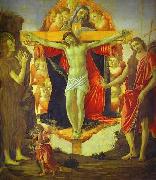Sandro Botticelli, Holy Trinity with Mary Magdalene St. John the Baptist and Tobias and the Angel